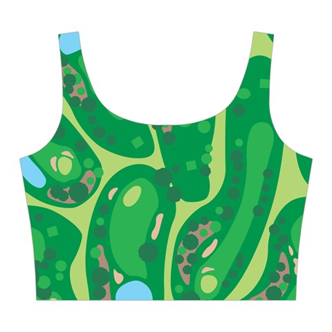 Golf Course Par Golf Course Green Midi Sleeveless Dress from ArtsNow.com Top Front