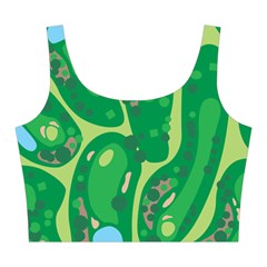 Golf Course Par Golf Course Green Midi Sleeveless Dress from ArtsNow.com Top Front