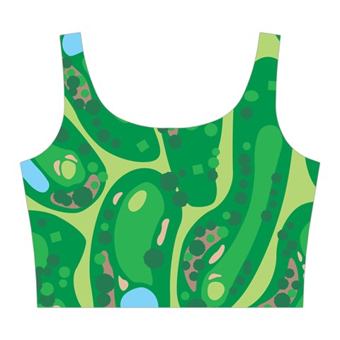 Golf Course Par Golf Course Green Midi Sleeveless Dress from ArtsNow.com Top Back
