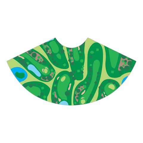 Golf Course Par Golf Course Green Midi Sleeveless Dress from ArtsNow.com Skirt Front