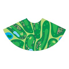 Golf Course Par Golf Course Green Midi Sleeveless Dress from ArtsNow.com Skirt Front