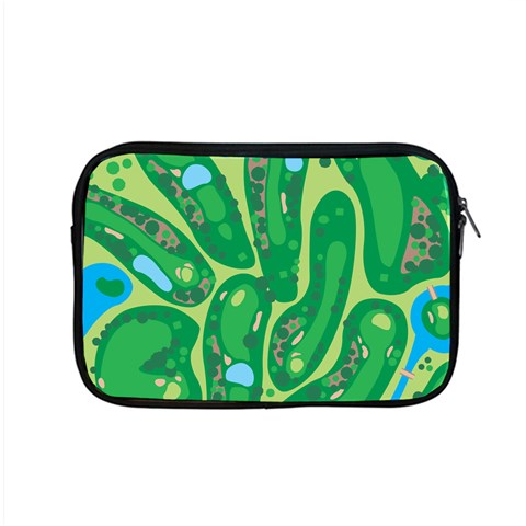 Golf Course Par Golf Course Green Apple MacBook Pro 15  Zipper Case from ArtsNow.com Front