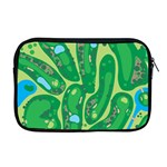 Golf Course Par Golf Course Green Apple MacBook Pro 17  Zipper Case