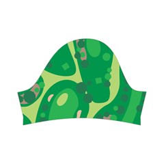 Golf Course Par Golf Course Green Kids  Short Sleeve Velvet Dress from ArtsNow.com Right Sleeve