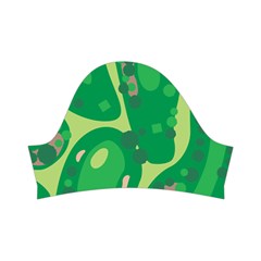 Golf Course Par Golf Course Green Kids  Short Sleeve Velvet Dress from ArtsNow.com Left Sleeve