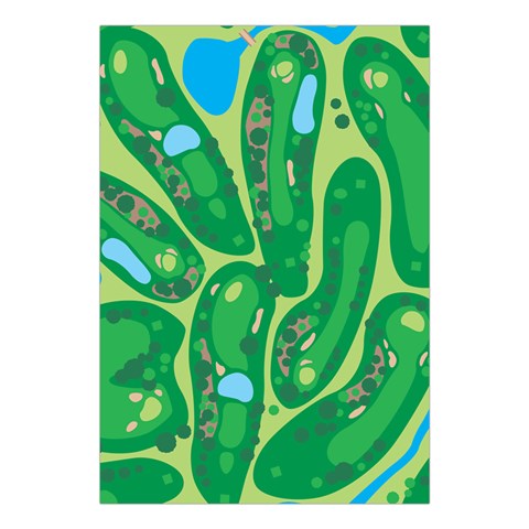 Golf Course Par Golf Course Green Large Tapestry from ArtsNow.com Front