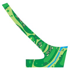 Golf Course Par Golf Course Green Cross Back Hipster Bikini Set from ArtsNow.com Back Right