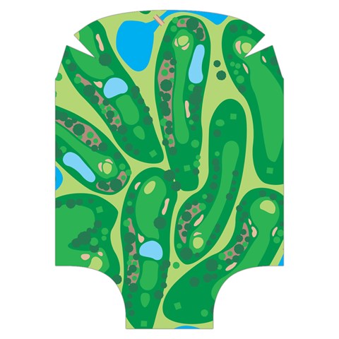 Golf Course Par Golf Course Green Luggage Cover (Medium) from ArtsNow.com Back