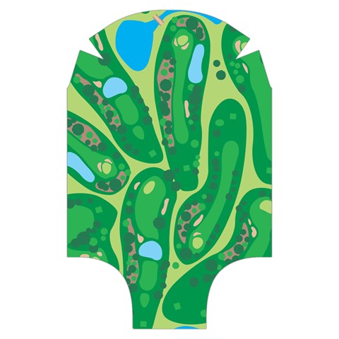Golf Course Par Golf Course Green Luggage Cover (Small) from ArtsNow.com Back