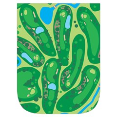 Golf Course Par Golf Course Green Waist Pouch (Small) from ArtsNow.com Front Pocket