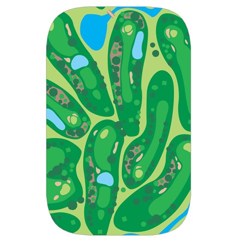 Golf Course Par Golf Course Green Waist Pouch (Large) from ArtsNow.com Front