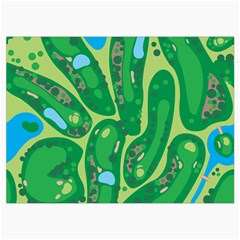 Golf Course Par Golf Course Green Roll Up Canvas Pencil Holder (L) from ArtsNow.com Front