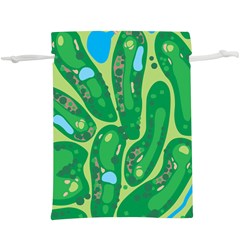 Golf Course Par Golf Course Green Lightweight Drawstring Pouch (XL) from ArtsNow.com Back