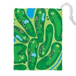 Golf Course Par Golf Course Green Drawstring Pouch (5XL)