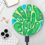 Golf Course Par Golf Course Green Wireless Fast Charger(White)