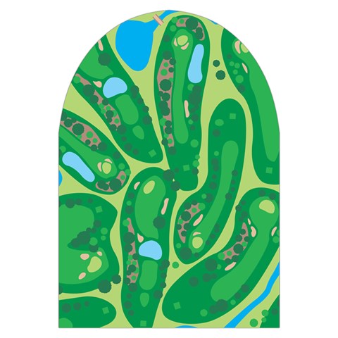 Golf Course Par Golf Course Green Microwave Oven Glove from ArtsNow.com Front