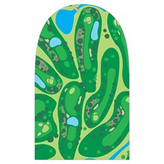 Golf Course Par Golf Course Green Microwave Oven Glove from ArtsNow.com Back
