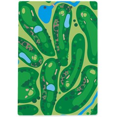 Golf Course Par Golf Course Green A4 Acrylic Clipboard from ArtsNow.com Back