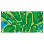 Golf Course Par Golf Course Green Banner and Sign 4  x 2 