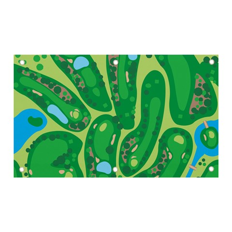 Golf Course Par Golf Course Green Banner and Sign 5  x 3  from ArtsNow.com Front
