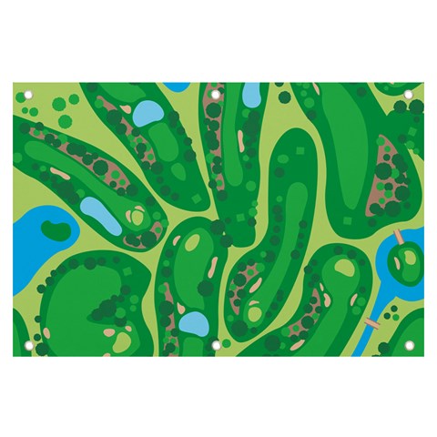 Golf Course Par Golf Course Green Banner and Sign 6  x 4  from ArtsNow.com Front