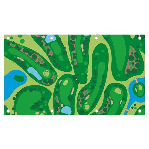 Golf Course Par Golf Course Green Banner and Sign 7  x 4  from ArtsNow.com Front