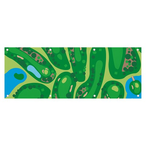 Golf Course Par Golf Course Green Banner and Sign 8  x 3  from ArtsNow.com Front