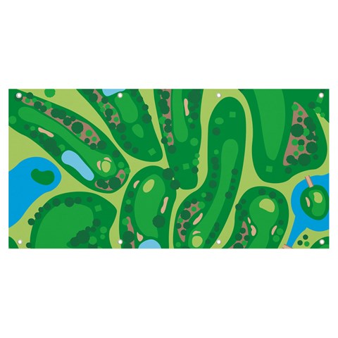 Golf Course Par Golf Course Green Banner and Sign 8  x 4  from ArtsNow.com Front