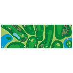 Golf Course Par Golf Course Green Banner and Sign 9  x 3 
