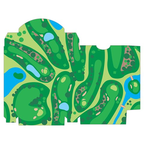 Golf Course Par Golf Course Green Playing Cards Single Design (Rectangle) with Custom Box from ArtsNow.com Poker Box