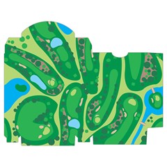 Golf Course Par Golf Course Green Playing Cards Single Design (Rectangle) with Custom Box from ArtsNow.com Poker Box
