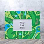 Golf Course Par Golf Course Green White Tabletop Photo Frame 4 x6 