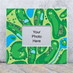 Golf Course Par Golf Course Green White Wall Photo Frame 5  x 7 
