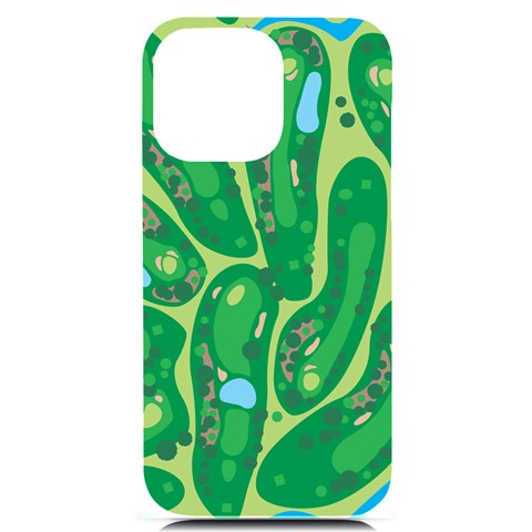 Golf Course Par Golf Course Green iPhone 14 Pro Max Black UV Print Case from ArtsNow.com Front