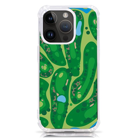 Golf Course Par Golf Course Green iPhone 14 Pro TPU UV Print Case from ArtsNow.com Front