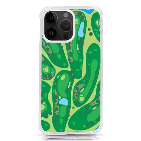 Golf Course Par Golf Course Green iPhone 14 Pro Max TPU UV Print Case from ArtsNow.com Front