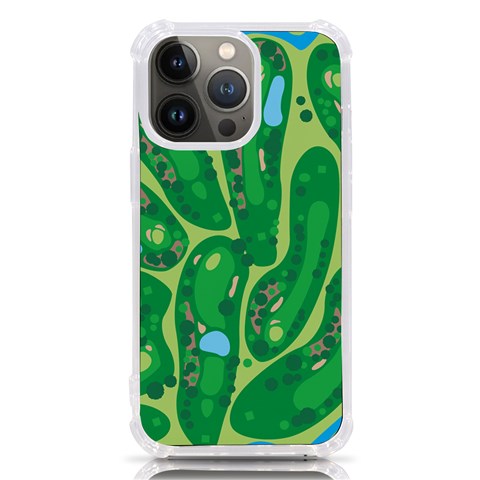 Golf Course Par Golf Course Green iPhone 13 Pro TPU UV Print Case from ArtsNow.com Front