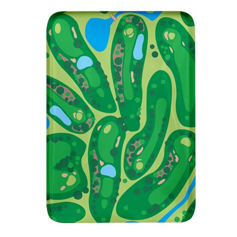Golf Course Par Golf Course Green Rectangular Glass Fridge Magnet (4 pack) from ArtsNow.com Front