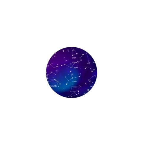 Realistic Night Sky With Constellations 1  Mini Magnets from ArtsNow.com Front