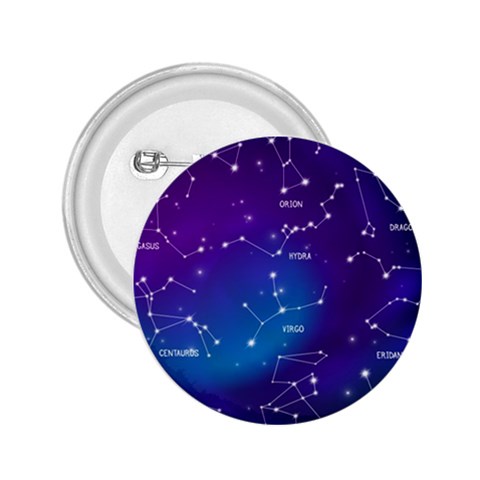 Realistic Night Sky With Constellations 2.25  Buttons from ArtsNow.com Front