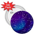 Realistic Night Sky With Constellations 2.25  Buttons (100 pack) 