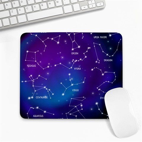 Realistic Night Sky With Constellations Large Mousepad from ArtsNow.com Front