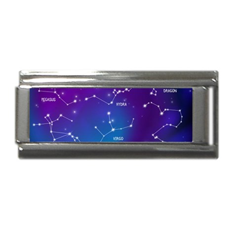 Realistic Night Sky With Constellations Superlink Italian Charm (9mm) from ArtsNow.com Front