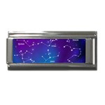 Realistic Night Sky With Constellations Superlink Italian Charm (9mm)