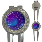 Realistic Night Sky With Constellations 3-in-1 Golf Divots