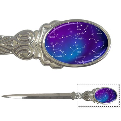 Realistic Night Sky With Constellations Letter Opener from ArtsNow.com Front