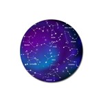 Realistic Night Sky With Constellations Magnet 3  (Round)
