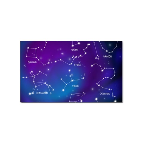 Realistic Night Sky With Constellations Sticker Rectangular (100 pack) from ArtsNow.com Front