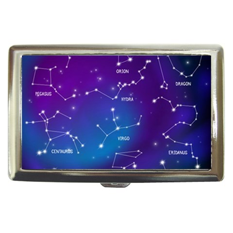 Realistic Night Sky With Constellations Cigarette Money Case from ArtsNow.com Front