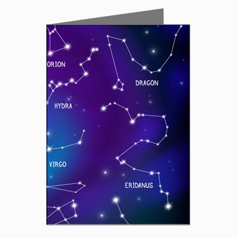 Realistic Night Sky With Constellations Greeting Cards (Pkg of 8) from ArtsNow.com Left